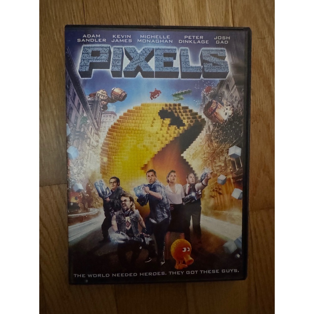Pixels DVD Adam Sandler Kevin James Peter Dinklage Action Comedy Movie